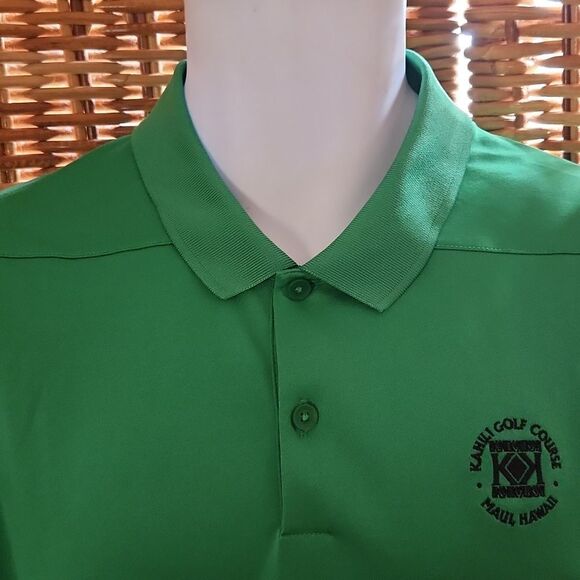 Kahili Golf Course Maui Hawaii Polo Nike Dri Fit Shirt L - Picture 5 of 7